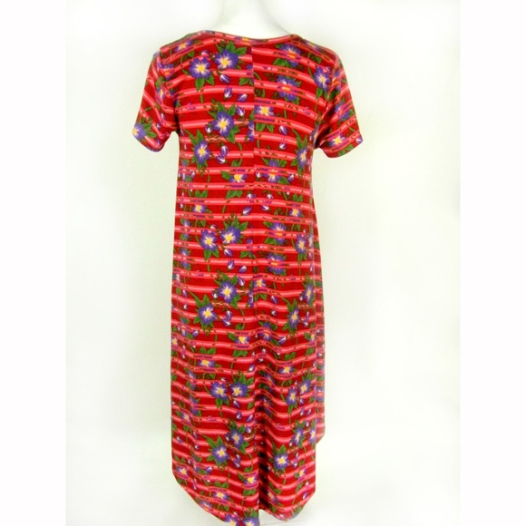 LuLaRoe Dress Size XS Multi Color Floral - Picture 4 of 4